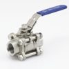 THREE PIECE BALL VALVE SCREWED END