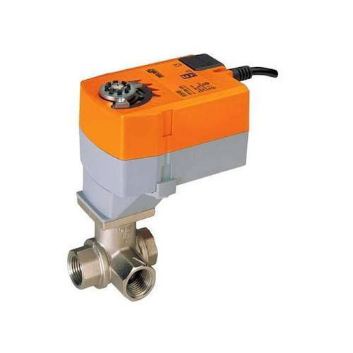 3 way Bypass Valve DN 200mm with Belimo Actuator lm230a Steel Galvanised 