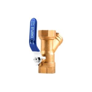 Castle Brass Ball valve with strainer